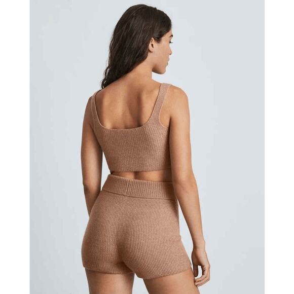 NWT Everlane Womens Camel Yak & Wool Blend The Cozy Stretch Cropped Tank Size M - Picture 2 of 6